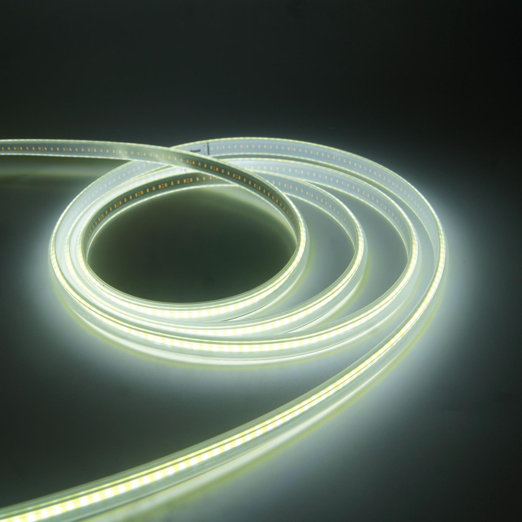 SeaPeak 220V Flexible LED Neon Strip - 100m Continuous Length, 210LEDs/m High Density, IP65 Waterproof UV-Resistant Silicone, 5-Year Warranty (2400K-6000K)