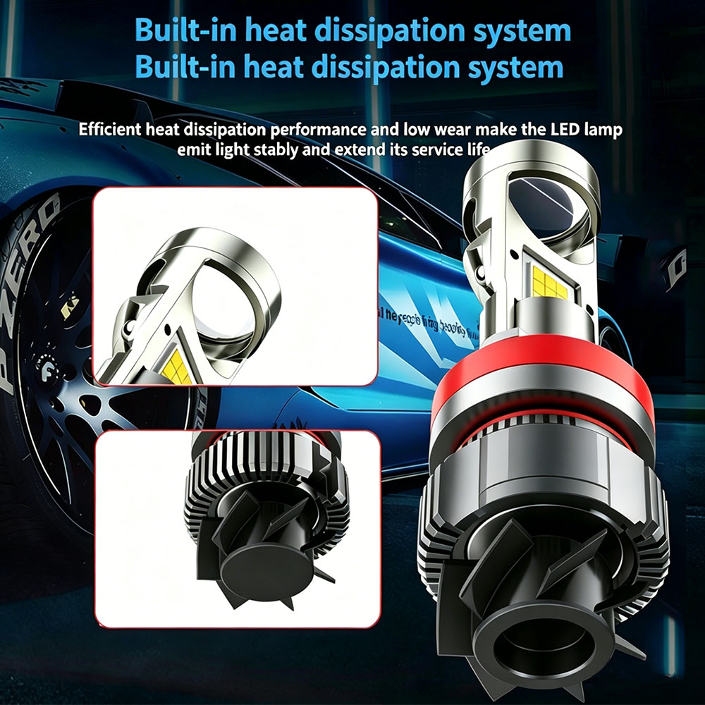 Universal 55W Mini LED Projector Lens Kit | Ultra-Bright Hi/Lo Beam Upgrade | SeaPeak Industry