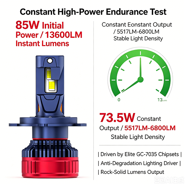 SeaPeak K2 High-Power LED Headlight Bulbs | 80W 14000LM 6300K White