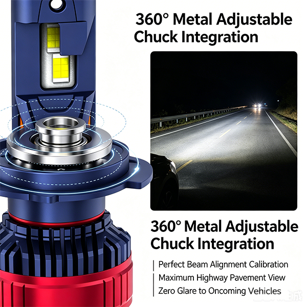 SeaPeak K2 High-Power LED Headlight Bulbs | 80W 14000LM 6300K White
