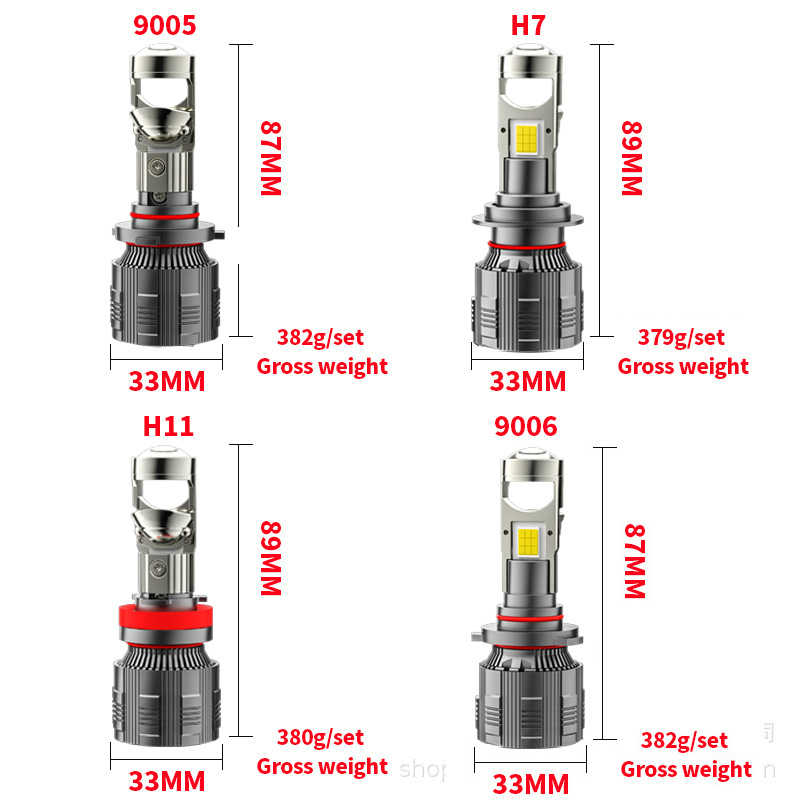 Universal 55W Mini LED Projector Lens Kit | Ultra-Bright Hi/Lo Beam Upgrade | SeaPeak Industry