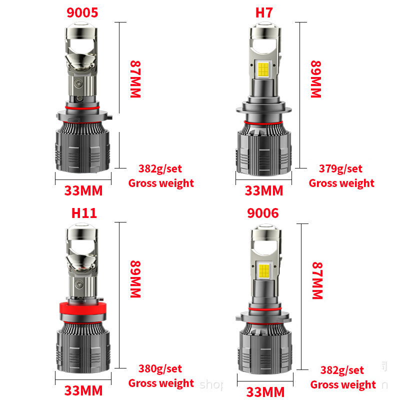 Universal 55W Mini LED Projector Lens Kit | Ultra-Bright Hi/Lo Beam Upgrade | SeaPeak Industry