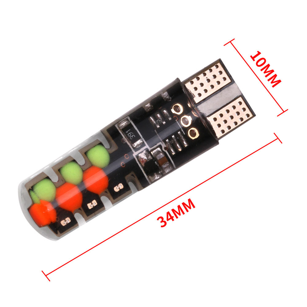 Universal RGB T10 LED Bulb Kit with Remote | 16-Color W5W 194 168 Interior & Parking Lights | SeaPeak Industry