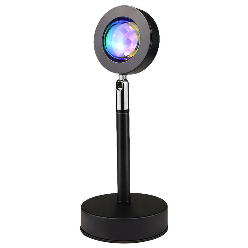 Modern RGB 16-Color LED Sunset Projection Lamp - App Controlled Halo Sunset Light for Home & Office