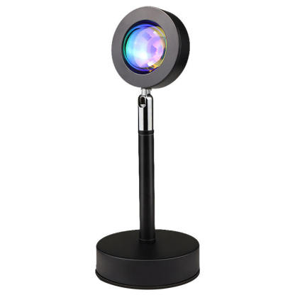 Modern RGB 16-Color LED Sunset Projection Lamp - App Controlled Halo Sunset Light for Home & Office