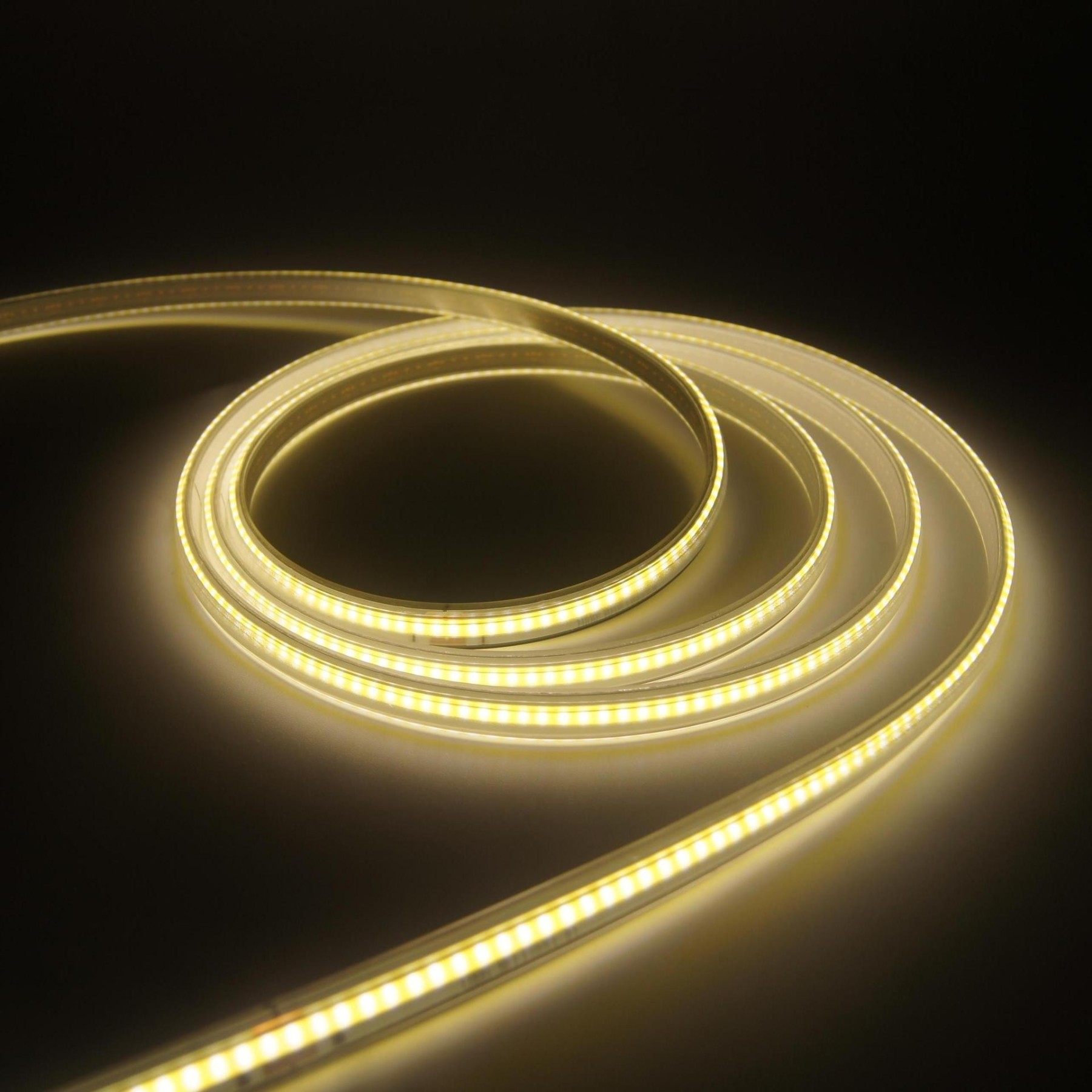 SeaPeak 220V Flexible LED Neon Strip - 100m Continuous Length, 210LEDs/m High Density, IP65 Waterproof UV-Resistant Silicone, 5-Year Warranty (2400K-6000K)