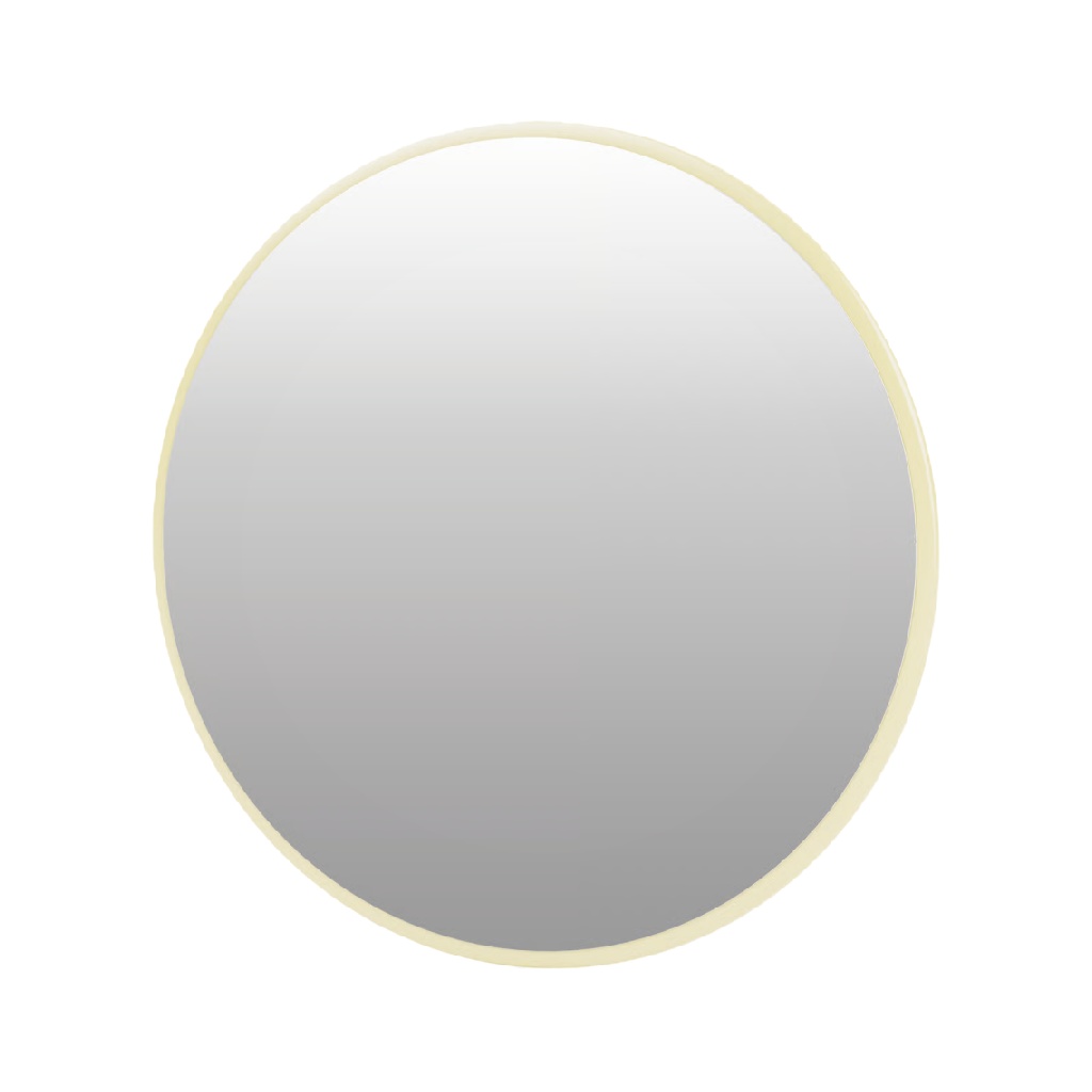 Espejo decorativo circular moderno con marco dorado fino-kathyhill.shop