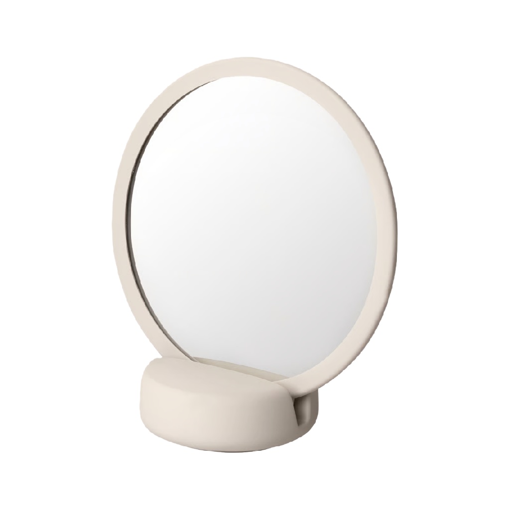 Espejo decorativo circular moderno con base-kathyhill.shop