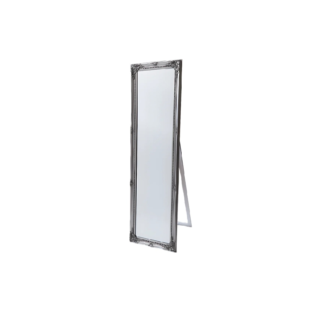 Miroir Plein Corps avec Cadre Métallique Élégant, Conception sur Pied-caraburton.shop