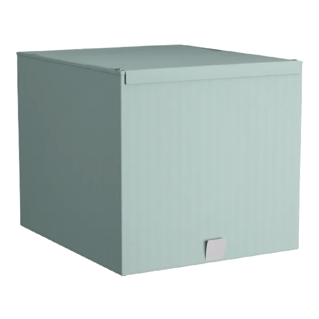 Caja organizadora rígida con tapa abatible, color verde menta-jessehenry.shop