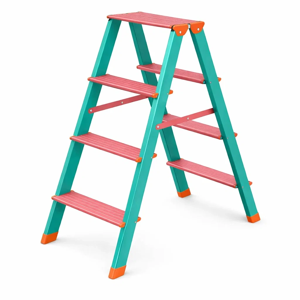 Foldable Multi-Step Double Sided Ladder-casanovafurn
