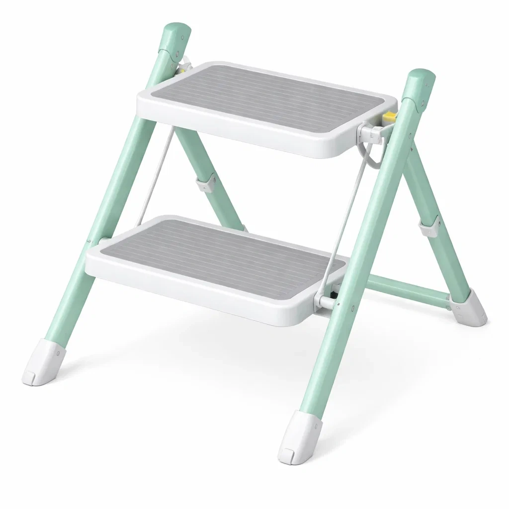 Foldable Two Step Stool with Anti-Slip Treads-casanovafurn