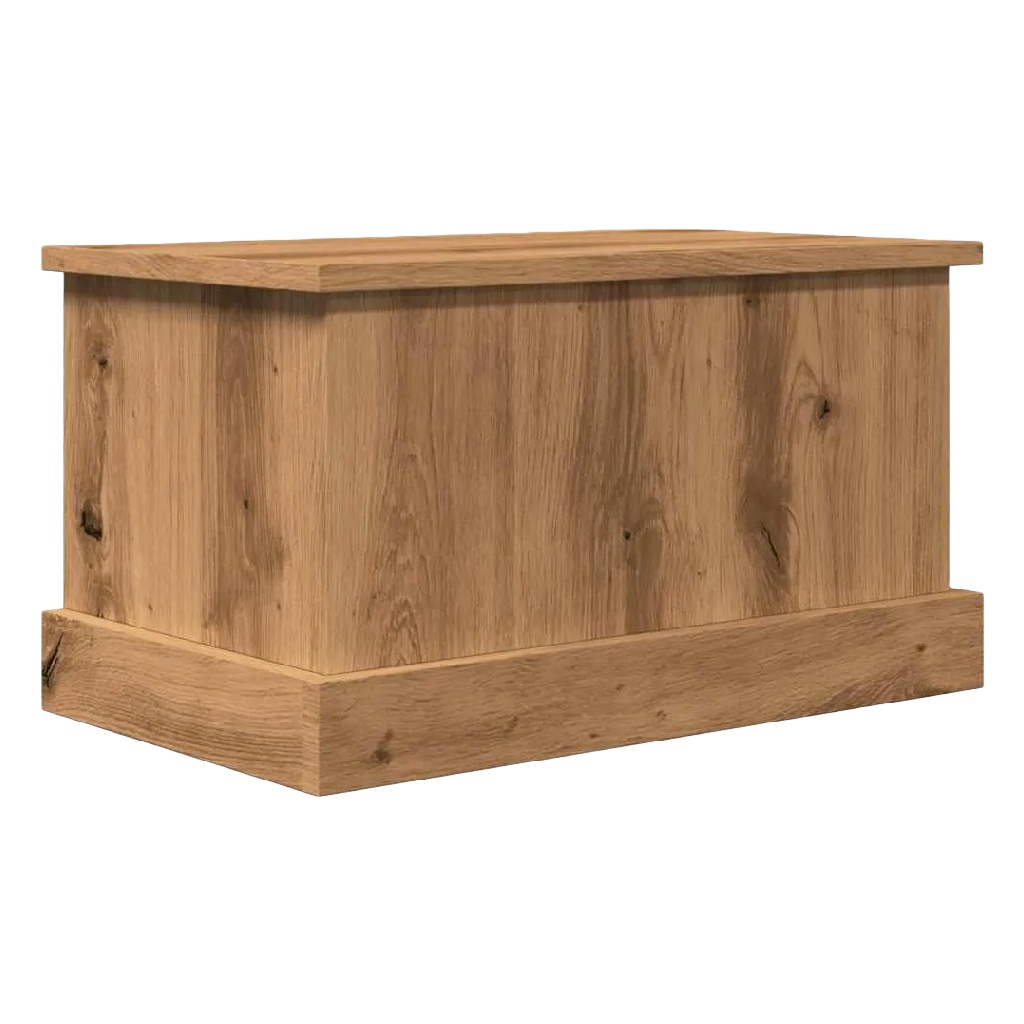 Eikenhouten Opbergkist met Plintvoet-nancycarper.shop