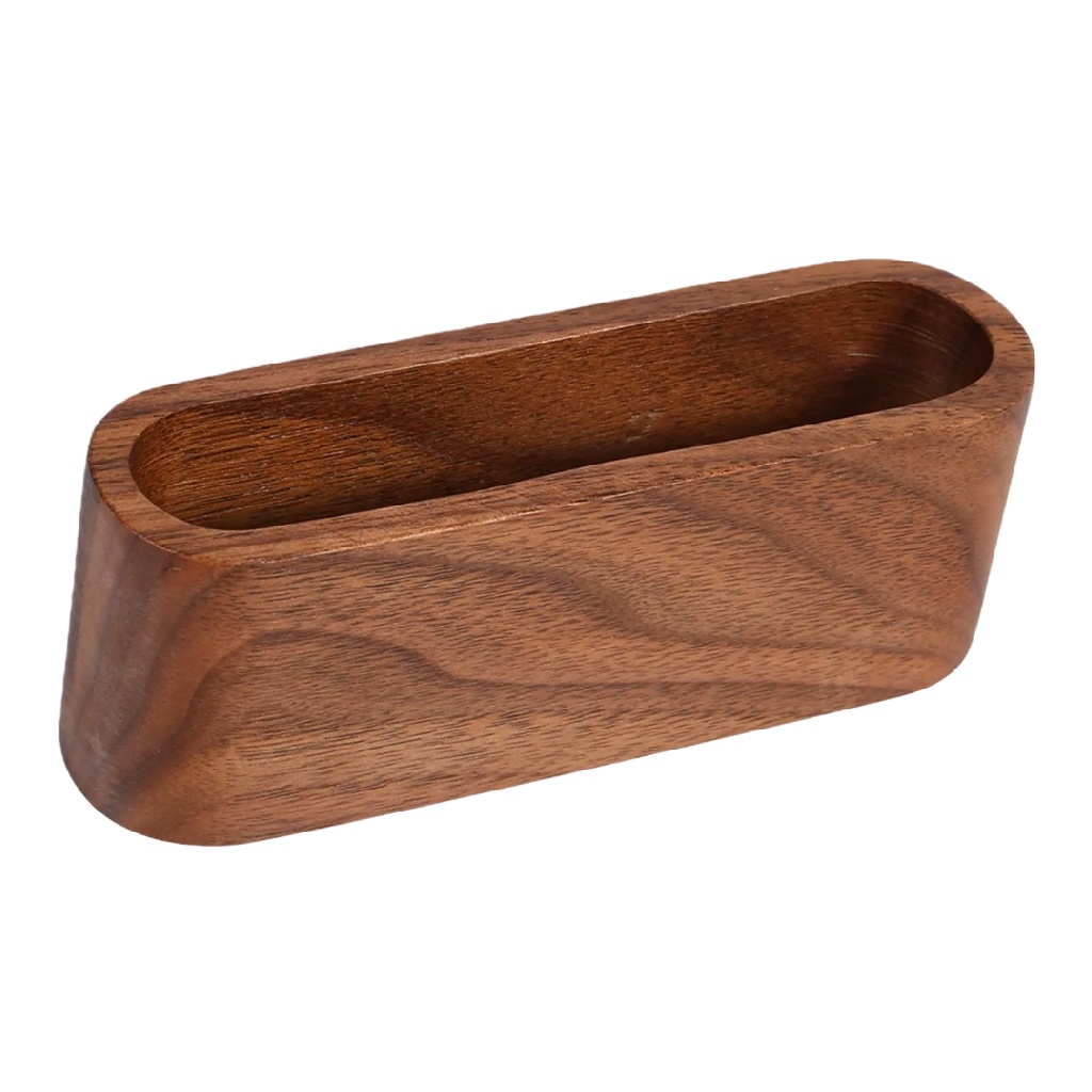 Ovale Massief Houten Pennenhouder / Bureau-organizer-nancycarper.shop