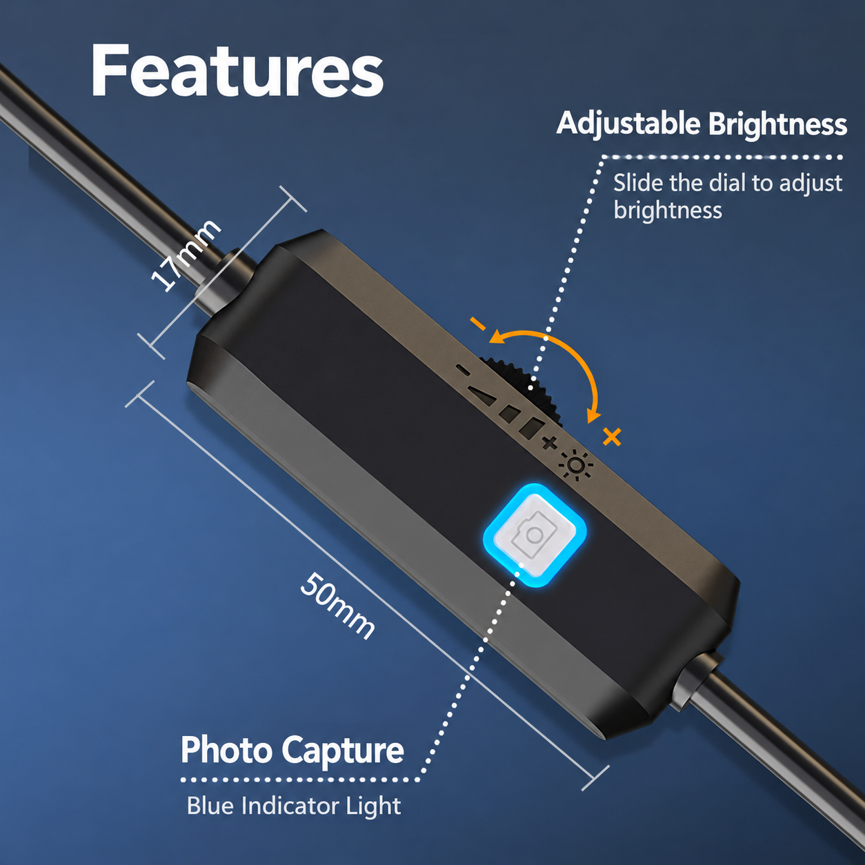 Woyuosn High-Resolution Waterproof Endoscope Camera