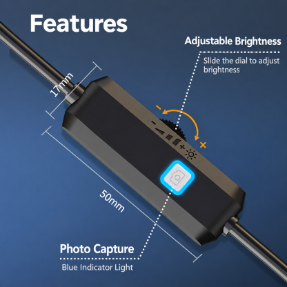 Woyuosn High-Resolution Waterproof Endoscope Camera