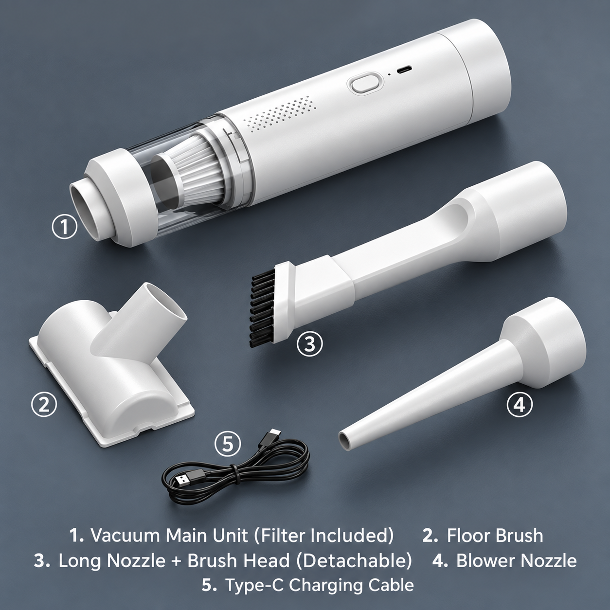 🧹 Brushless Handheld Wireless Car Vacuum Cleaner, Suction & Blowing Dual Purpose, Pet Hair Collector, Portable Dust Remover for Car Interior & Home Cleaning