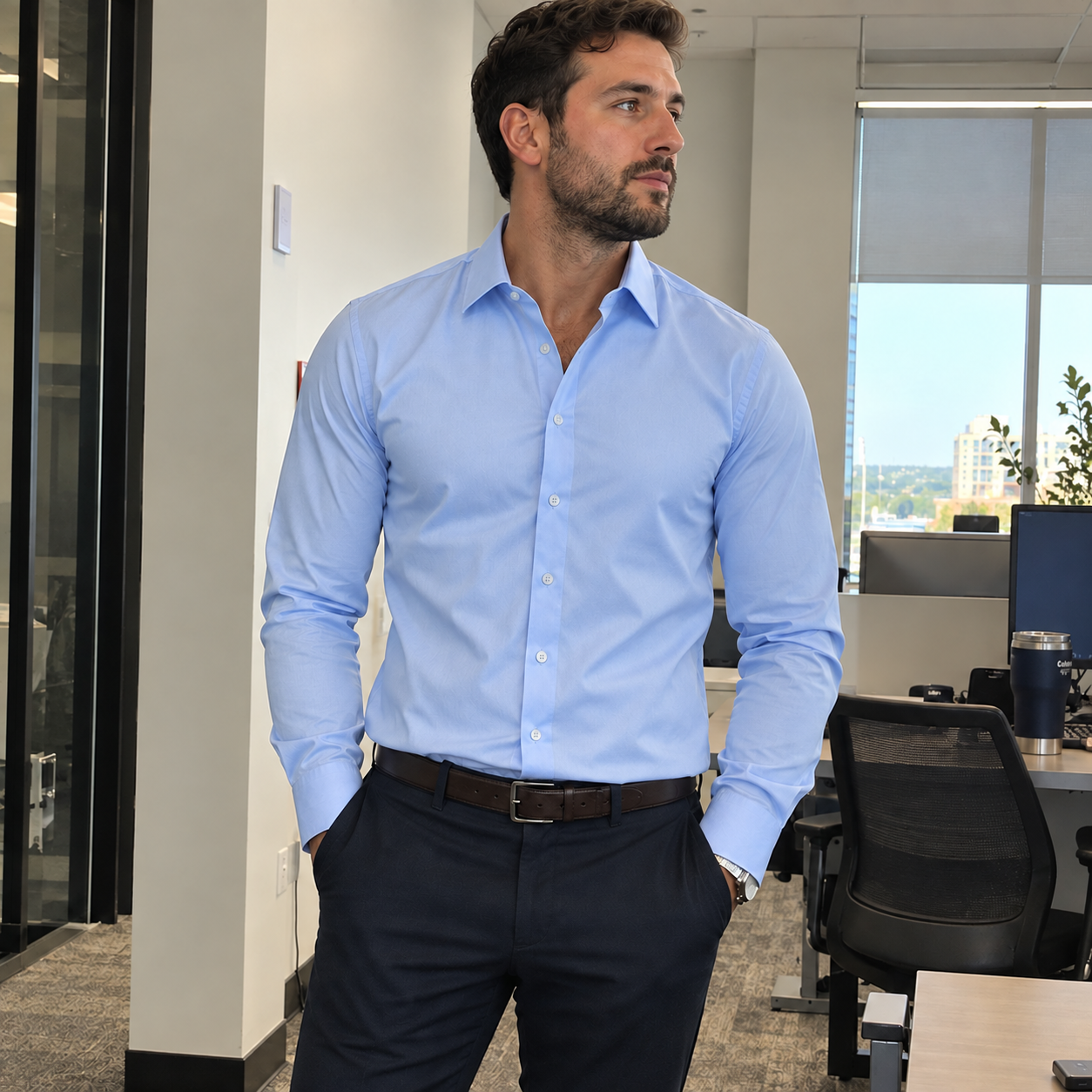Men‘s Office Flex Dress Shirt