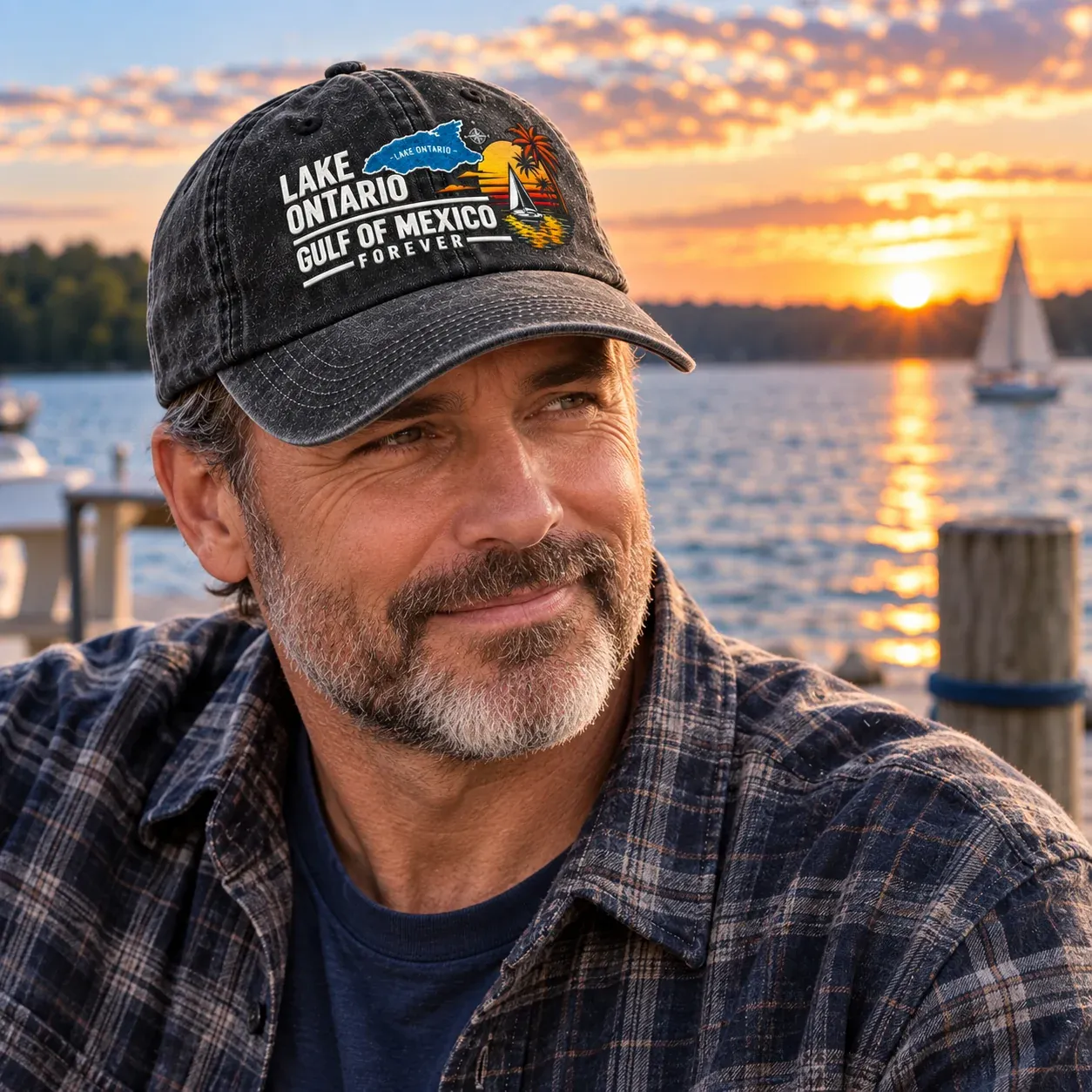 🔥 Lake Ontario & Gulf Forever Vintage Baseball Cap 🌊 
