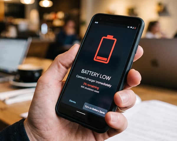 Low battery while casting