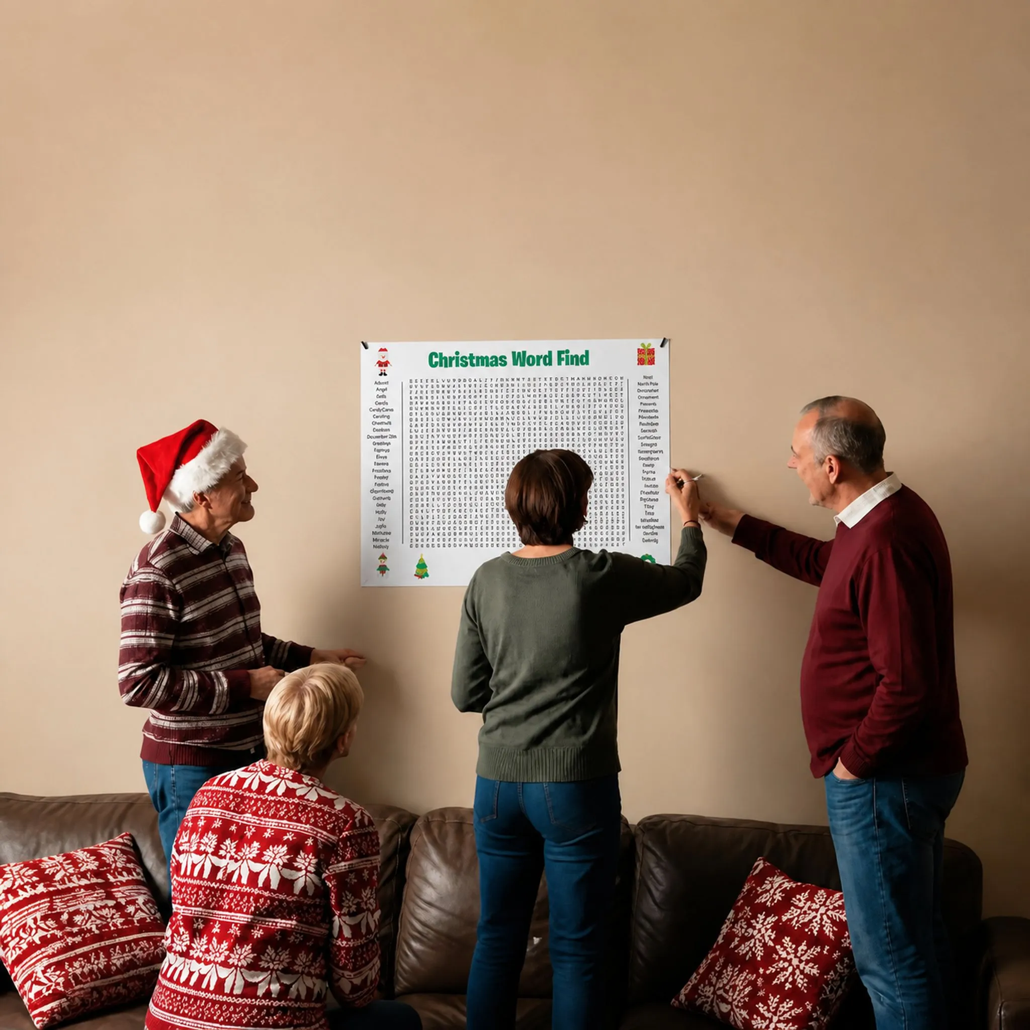 🎉 Jumbo Thanksgiving Word Search Poster(🎉Giant 36"x24" Wall Game)