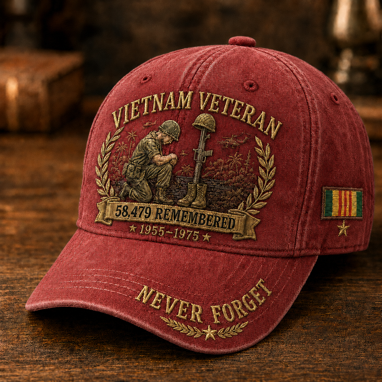 Vietnam Veteran 58,479 Remembered Cap 🎁
