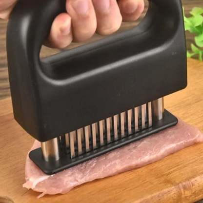 Meat Tenderizer with 48 Stainless Steel Blades – Tenderizing Steak, Chicken, Beef, Fish, and Pork