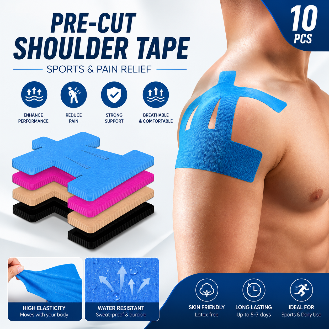 🔥Kinesiology Reduce Shoulder Pain & Knee Tape