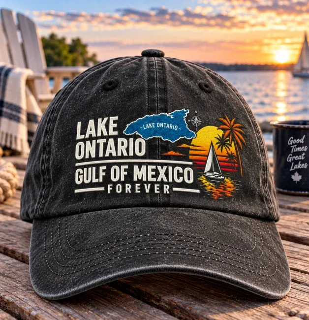 🔥 Lake Ontario & Gulf Forever Vintage Baseball Cap 🌊 
