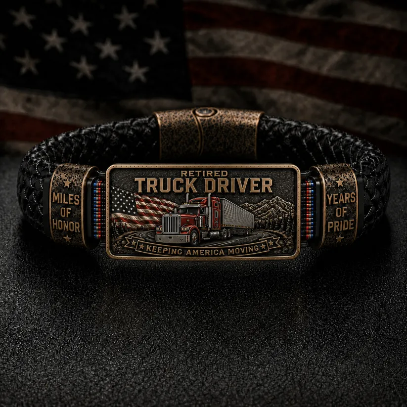 Last Day 50% Off⭐Retired Truck Driver Bracelet