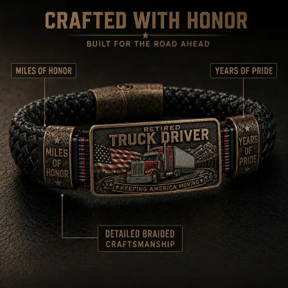 Last Day 50% Off⭐Retired Truck Driver Bracelet