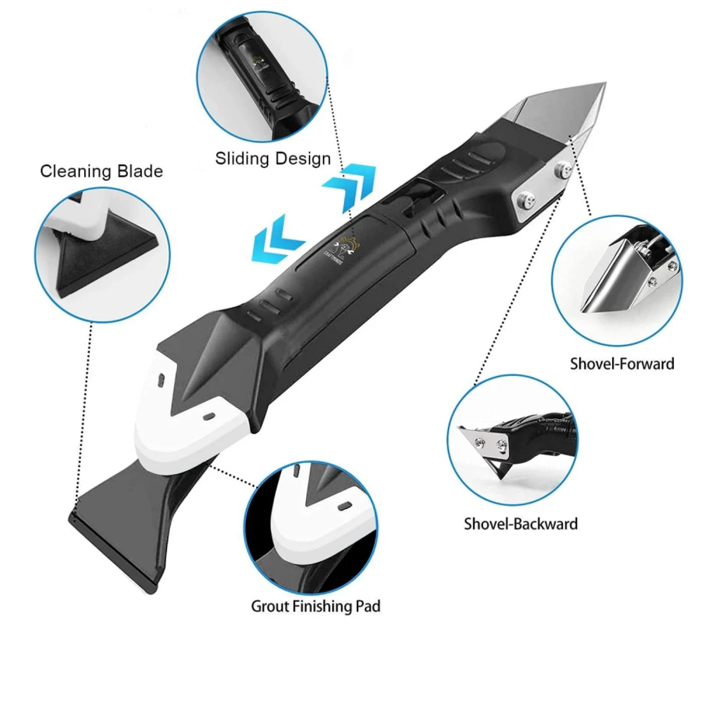 3 In 1 Ultimate Caulking Tool