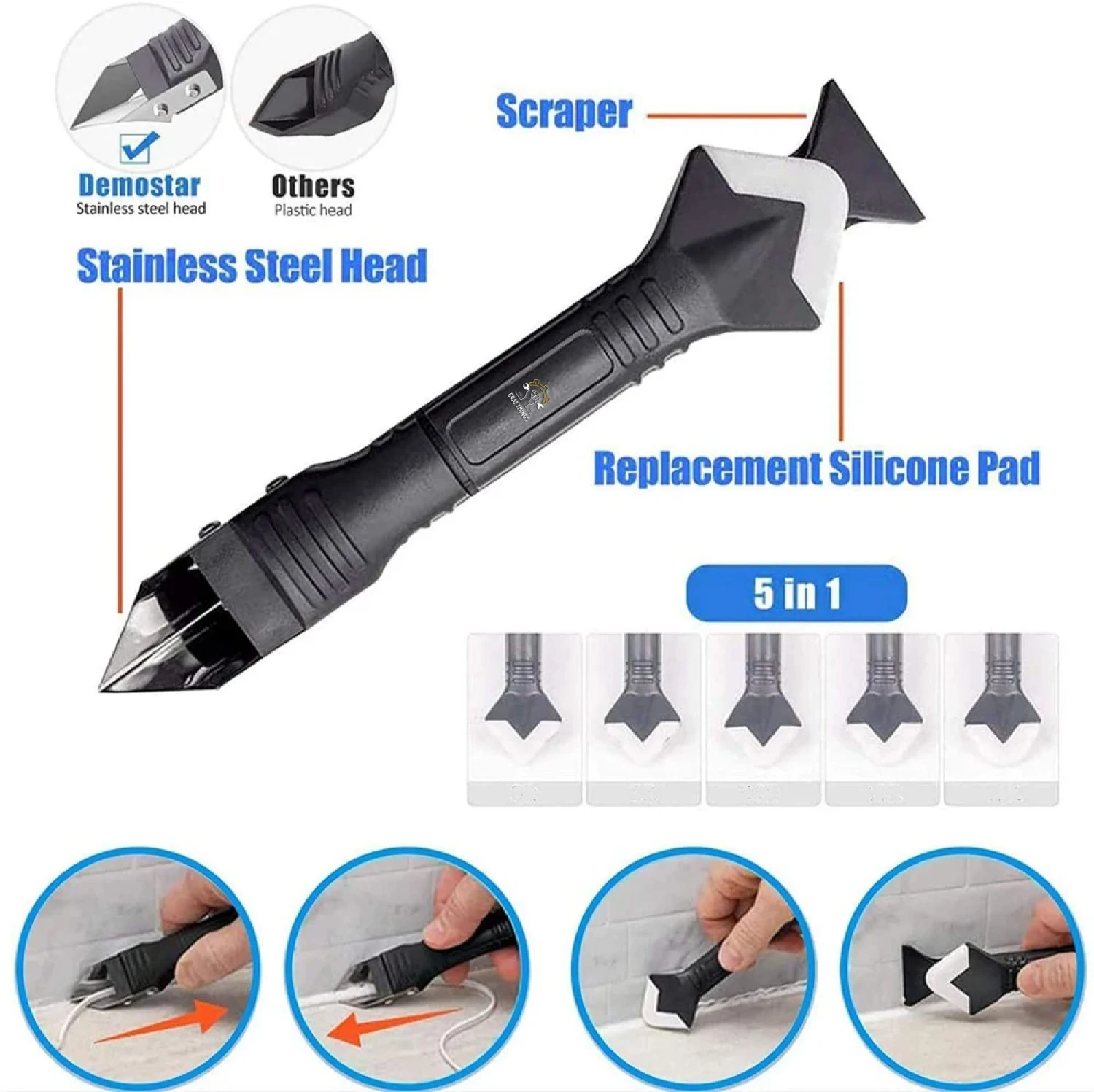 3 In 1 Ultimate Caulking Tool