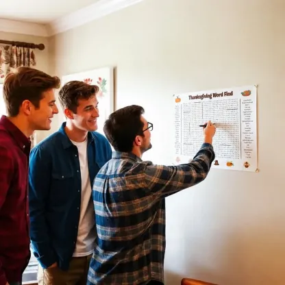 🎉 Jumbo Thanksgiving Word Search Poster(🎉Giant 36"x24" Wall Game)