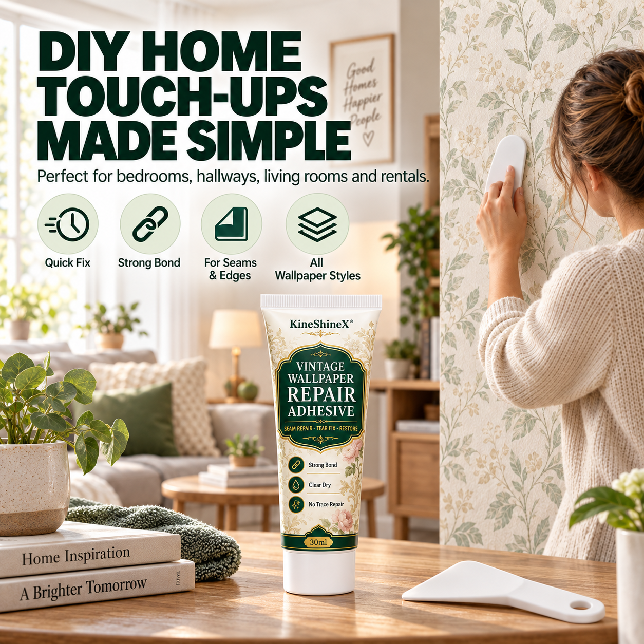 🧱 Wallpaper Repair Adhesive | 30ml Seam Fix