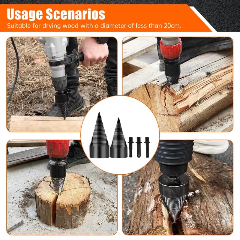 Wood Log Splitter Firewood Drill Bit