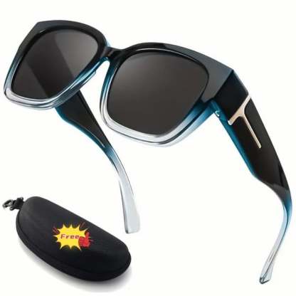 🕶️ Polarized Fit Over Sunglasses for Women – UV400 Protection Floral Frame Wear Over Prescription Glasses