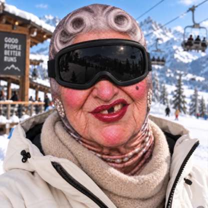 Funny Face Ski Lovers Gifts - Personalized Ski Mask