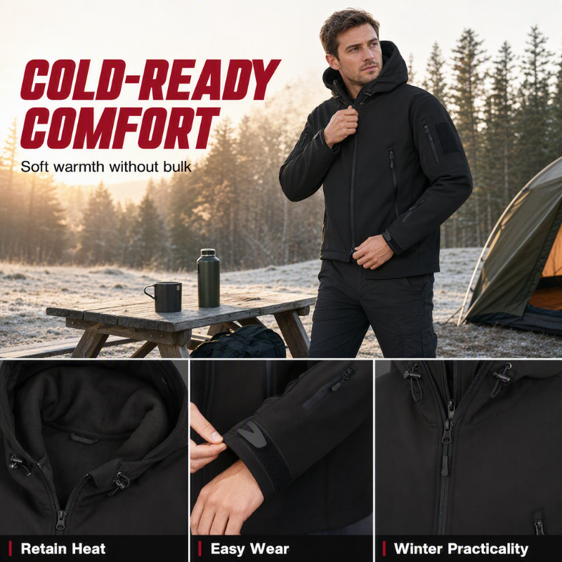 ⏳LAST DAY 50% Off💥 Built for Wind & Rain🌧️Men's Waterproof Insulated Outdoor Jacket