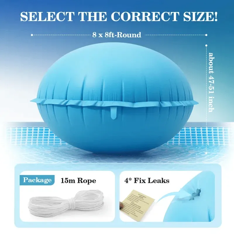 💧 Winter 50% OFF - Uirway Heavy‑Duty PVC Winter Pool Pillow for Above‑Ground Pools
