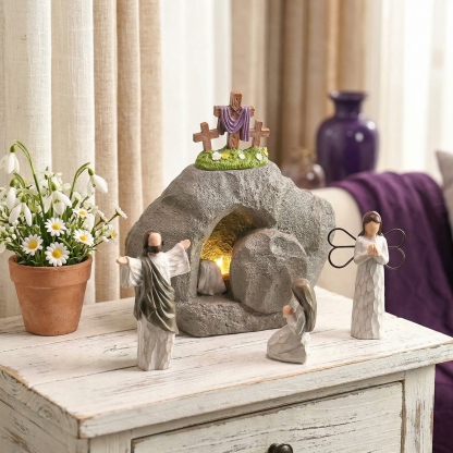 Resurrection Light Empty Tomb Easter Scene