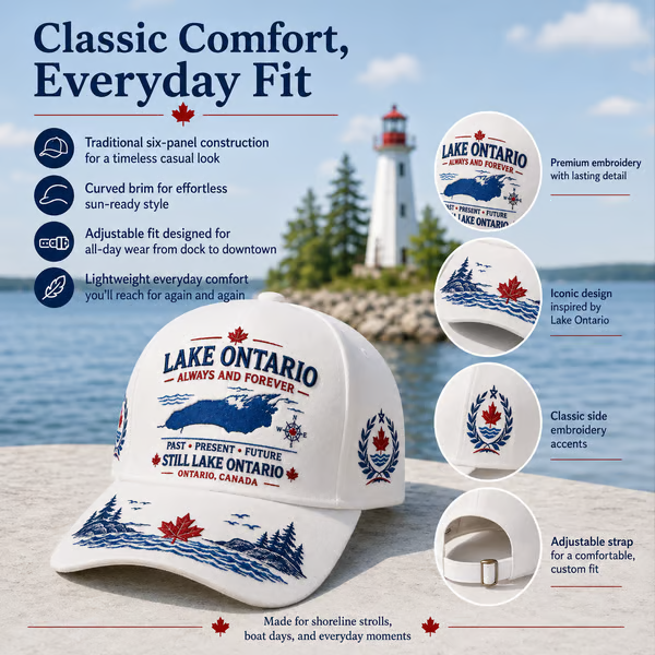 🔥 LAST DAY 50% OFF – 🍁 Lake Ontario Always And Forever Baseball Cap