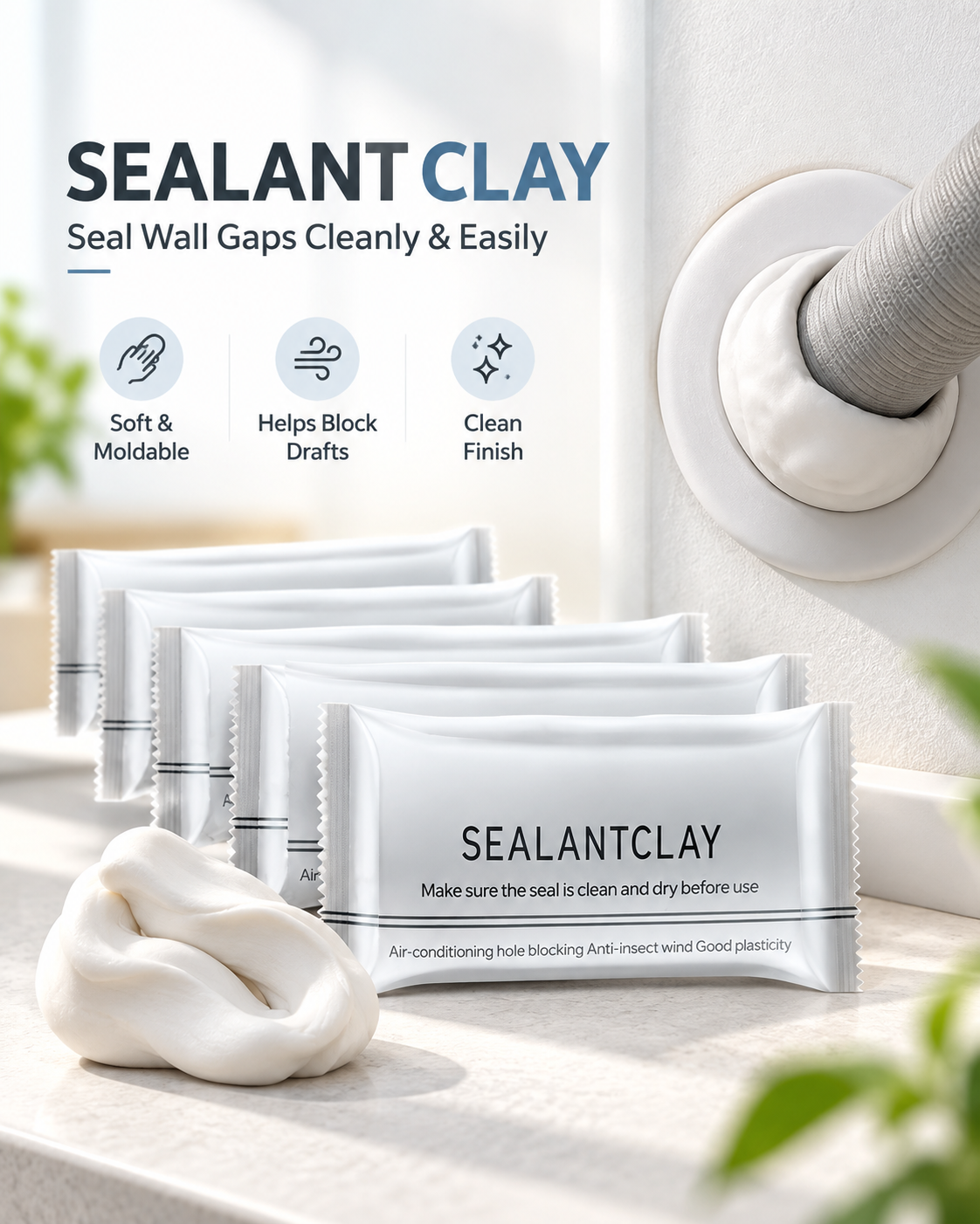 Multi-Purpose Wall & Pipe Sealing Clay