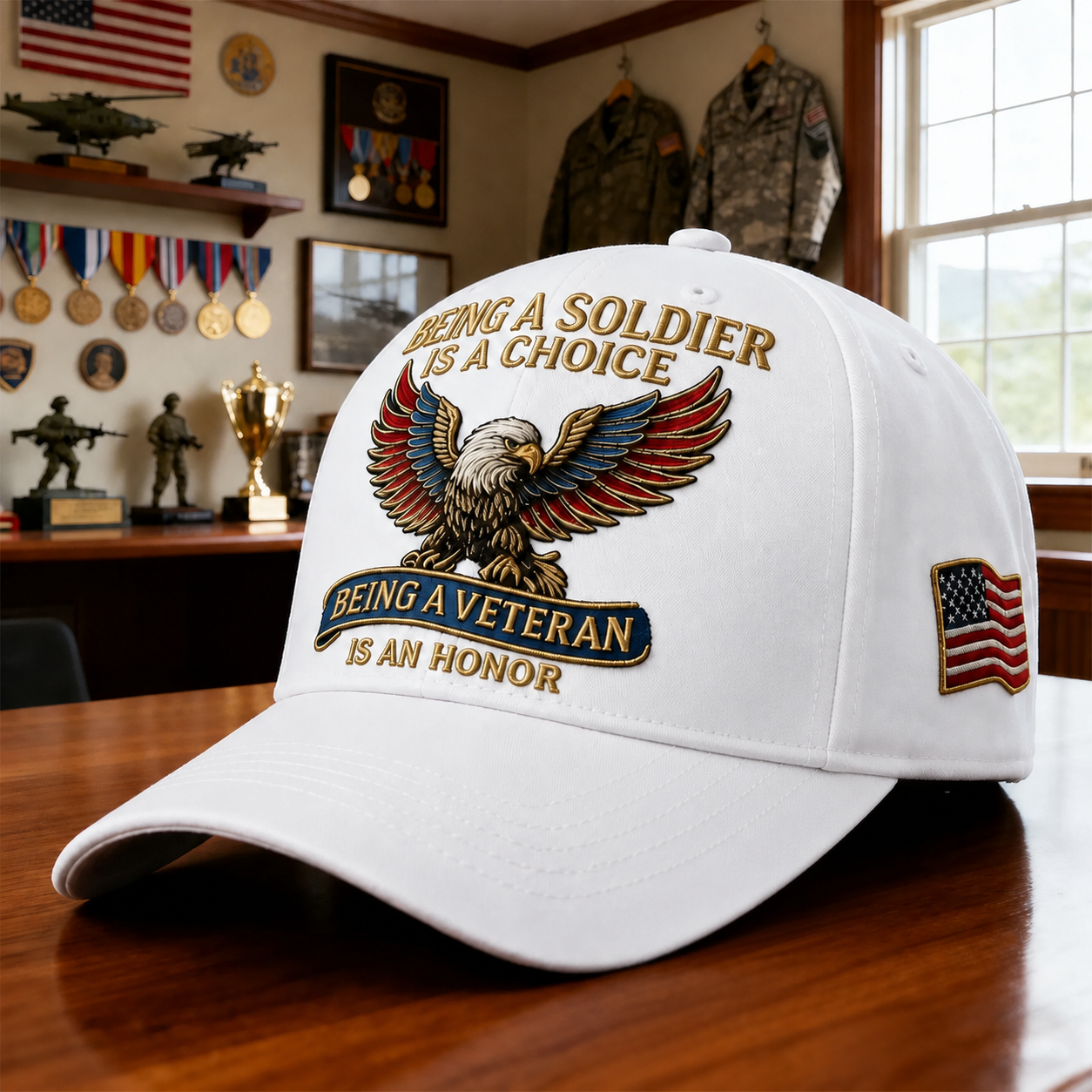 🦅 “Being a Soldier, Being a Veteran” Commemorative Cap