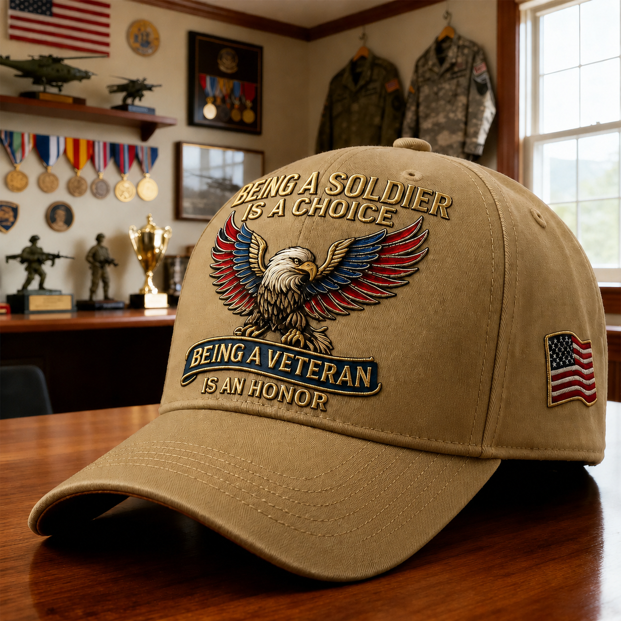 🦅 “Being a Soldier, Being a Veteran” Commemorative Cap