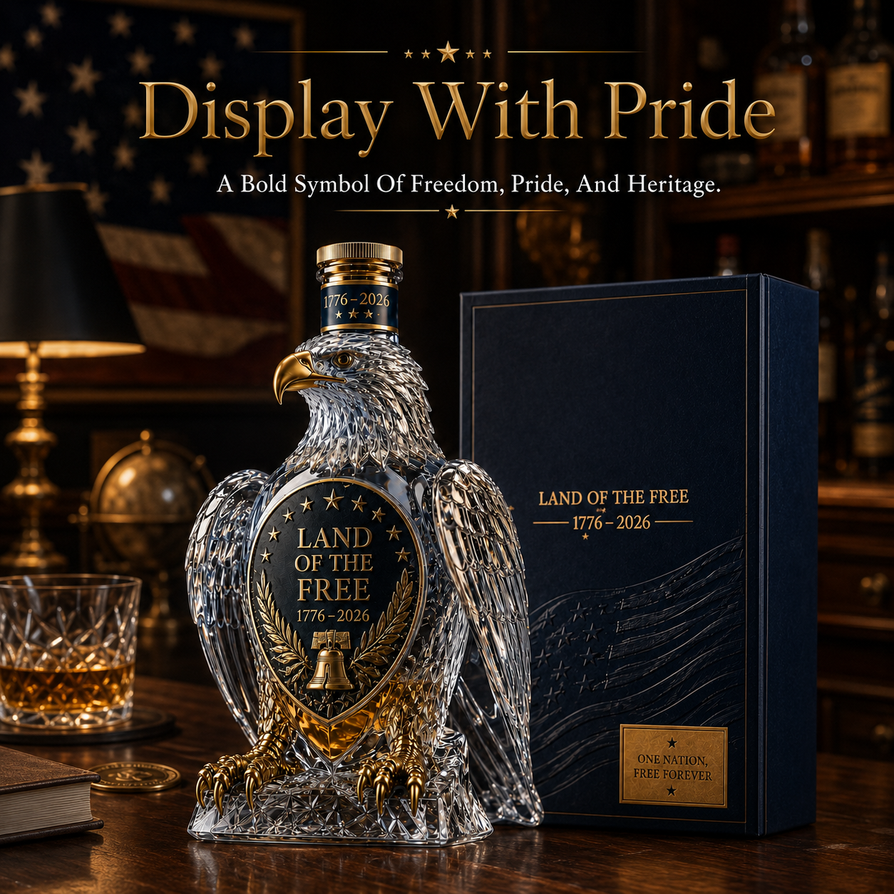 🔥 Flash Sale-60% Off 🦅Hawk Whiskey Bottle -American Commemorative Bottle