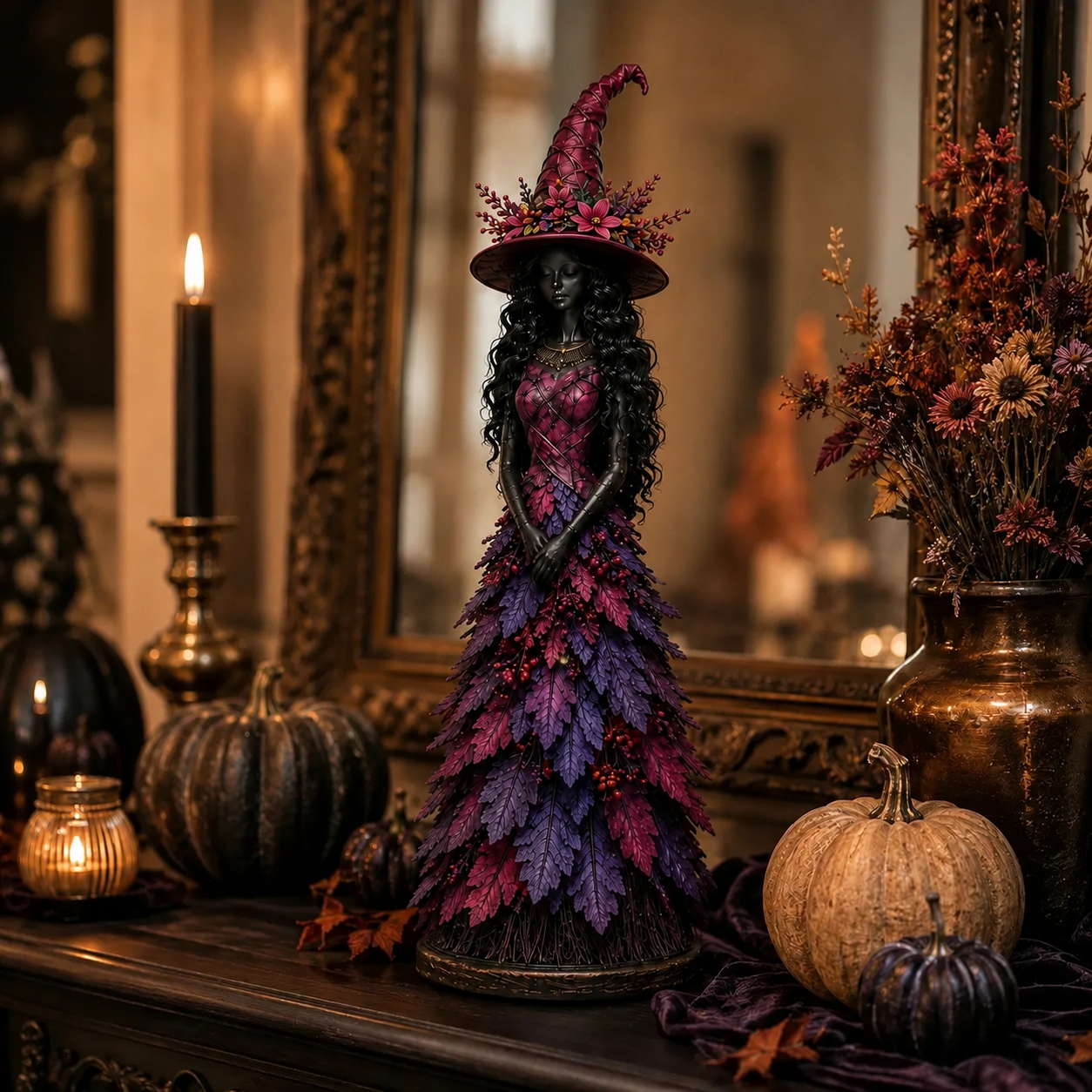 💥LAST DAY 50% OFF - 🧙 Enchanted Autumn Witch Figurine