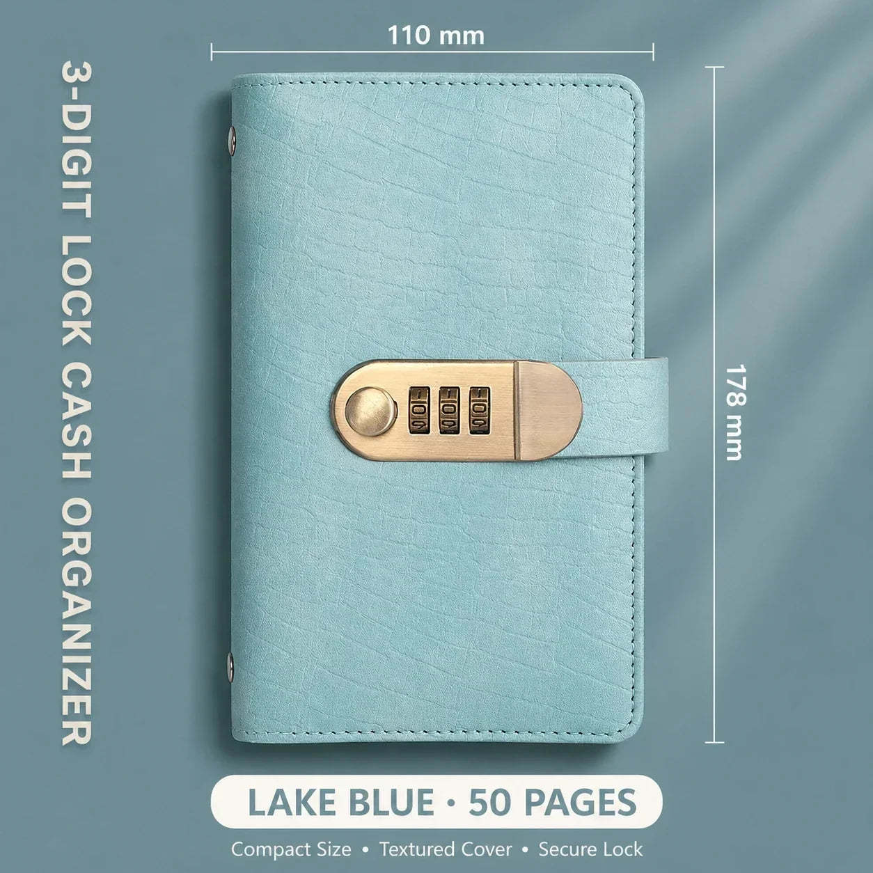 Locking Banknote Collection Booklet | Holds 100 Bills