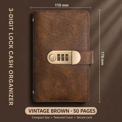 Locking Banknote Collection Booklet | Holds 100 Bills