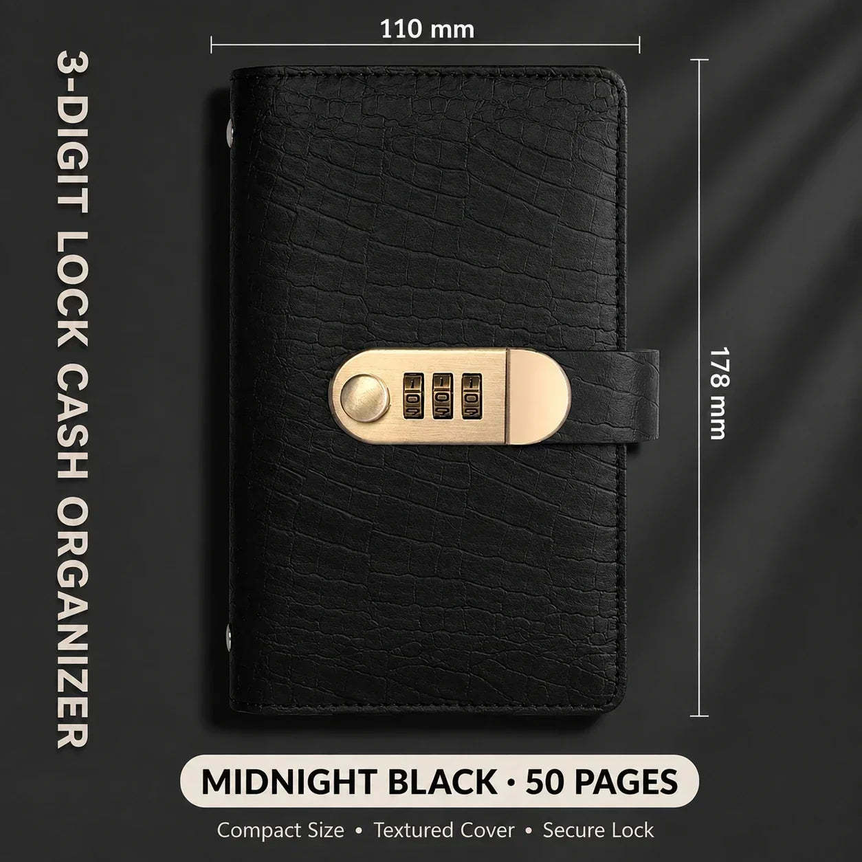 Locking Banknote Collection Booklet | Holds 100 Bills